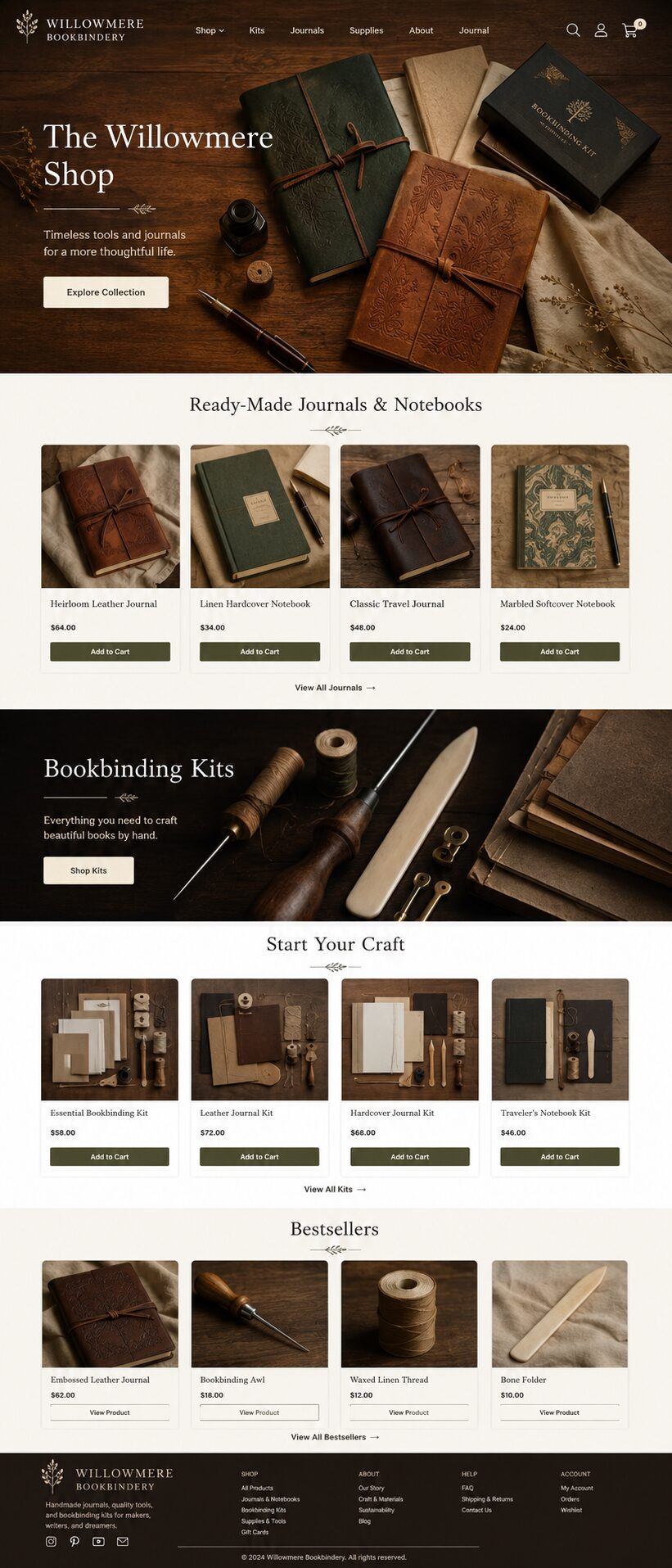 Shop design mockup