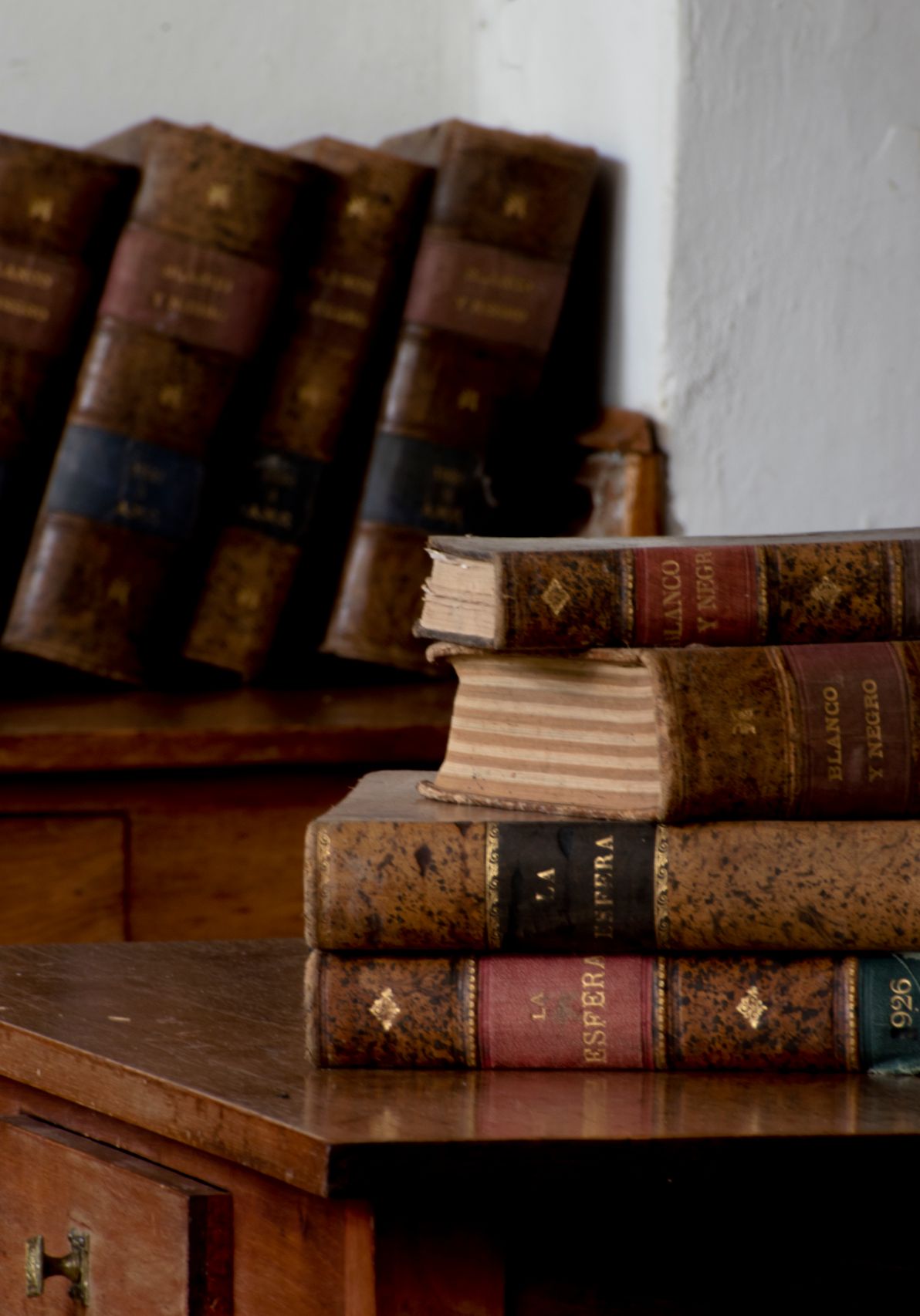 Green book with gold leaf spine